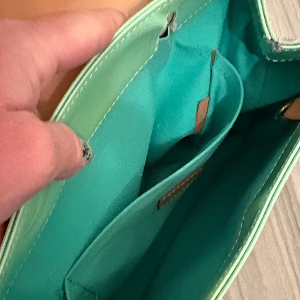 Authentic 1998 Louis Vuitton Vernis Biscayne Bay Bag in Peppermint - Picture 11 of 16